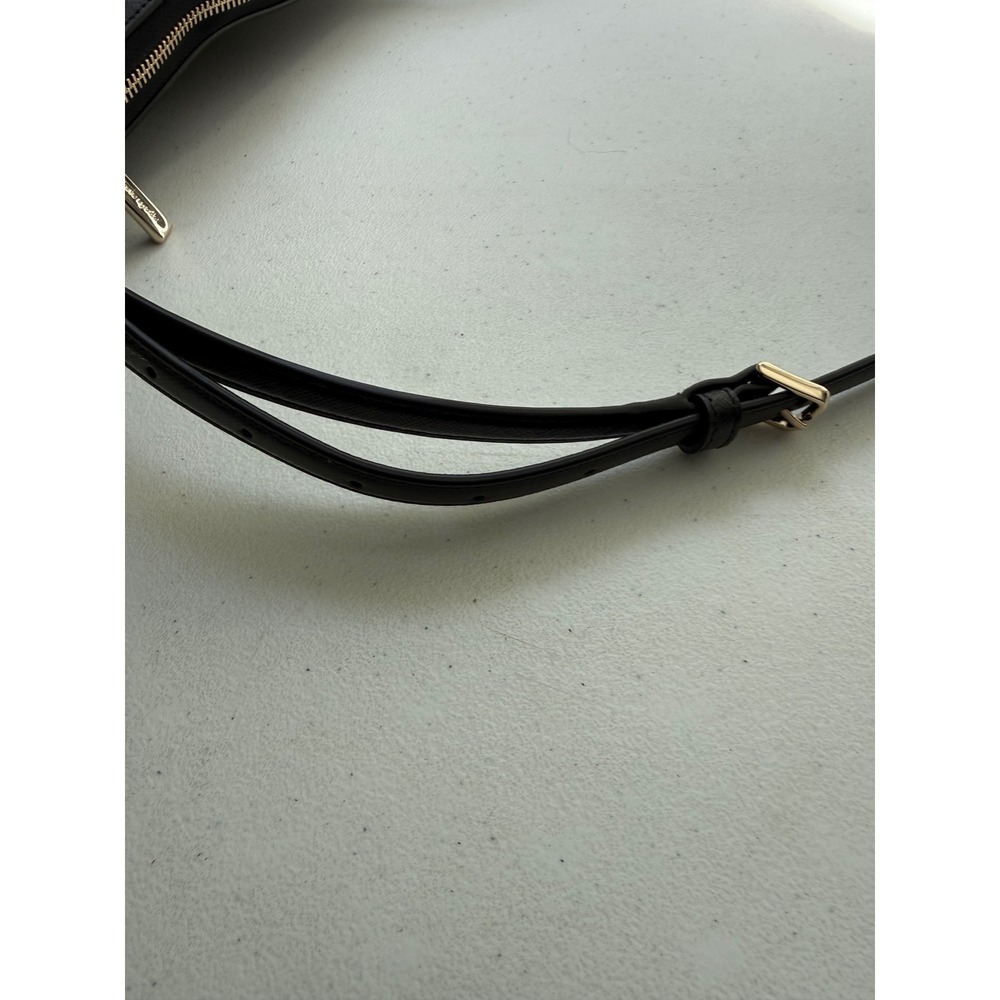 Kate Spade New York Black Saffiano Leather Crossbody‎ Bag Gold Hardware Slim - Picture 11 of 11